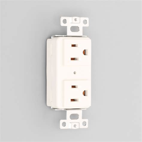 outlet with two horizontal slots